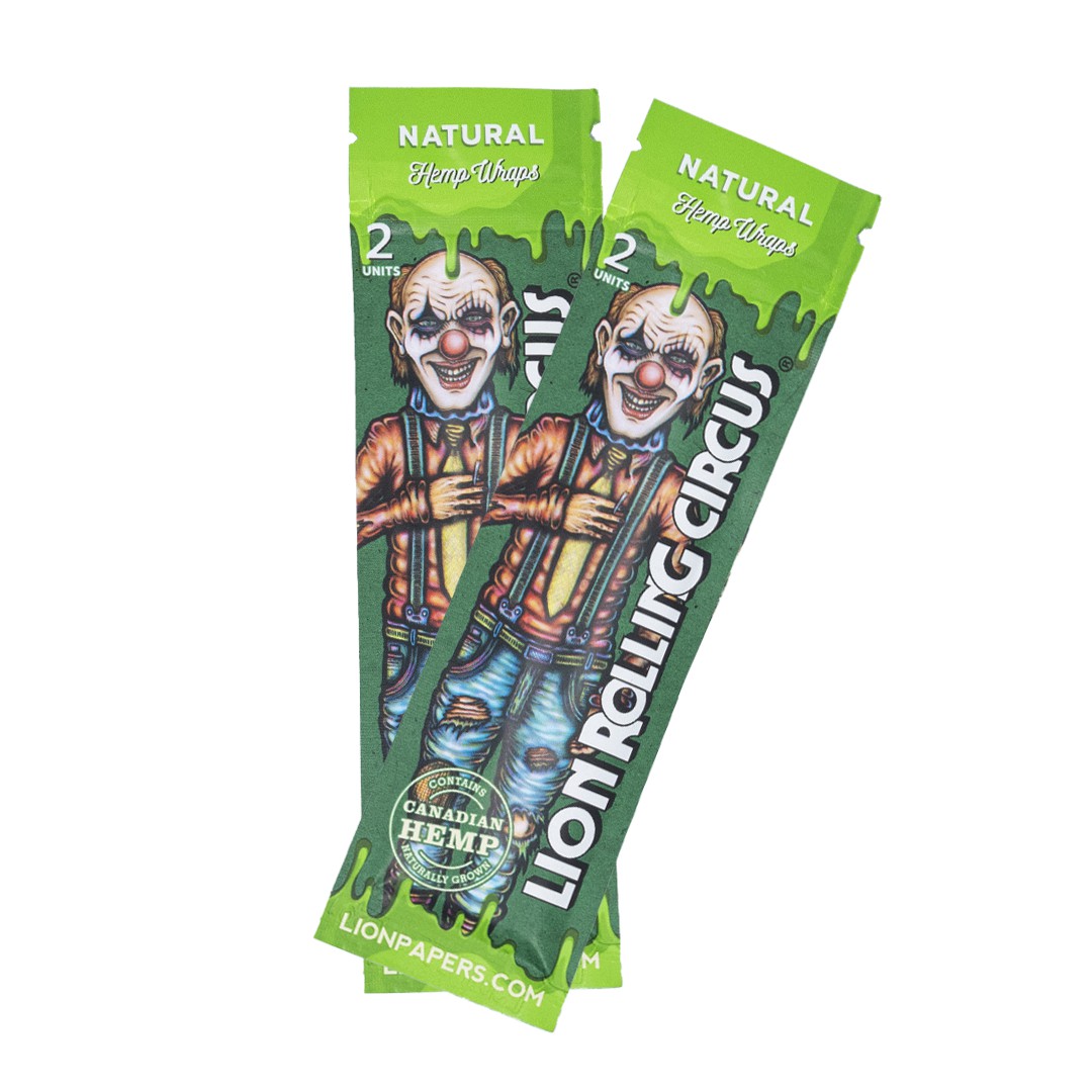 Blunt Hemp Wraps NATURAL Lion Rolling Circus